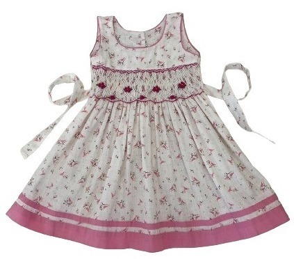 Smockysoft White Floral Print