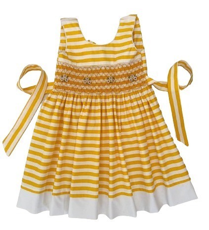 Smockysoft Yellow-White Sleeveless